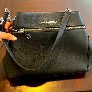Karl Lagerfeld shoulder Purse leather